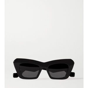 LOEWE Anagram Acetate Cat-eye Sunglasses, Black (NEW)